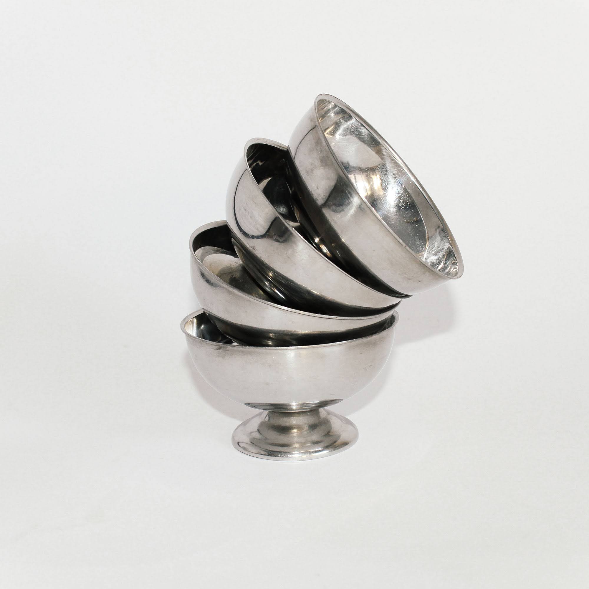 PAR DE COPAS POSTRE ACERO