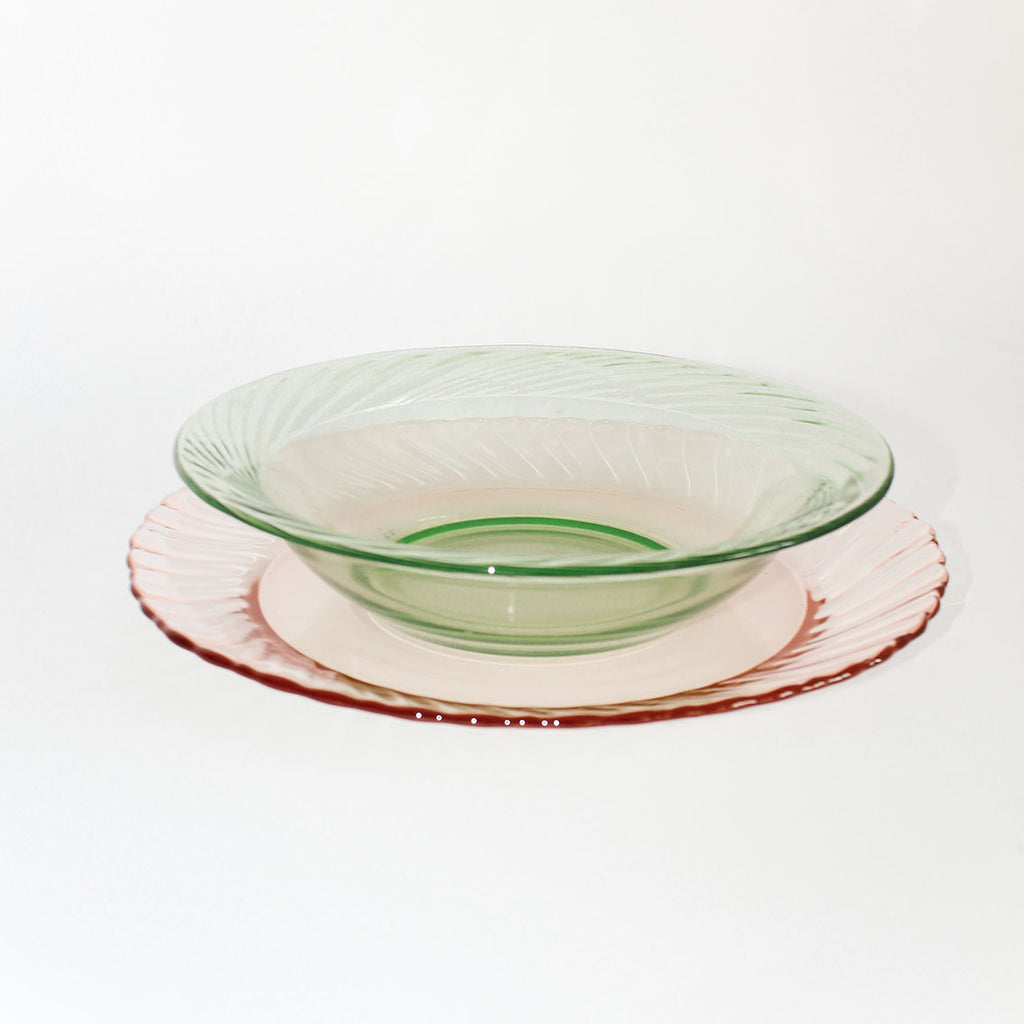 PLATOS VIDRIO VERDE